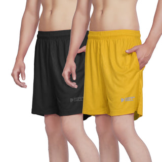 Green Hill Men Running GYM Short (Pack of 2)