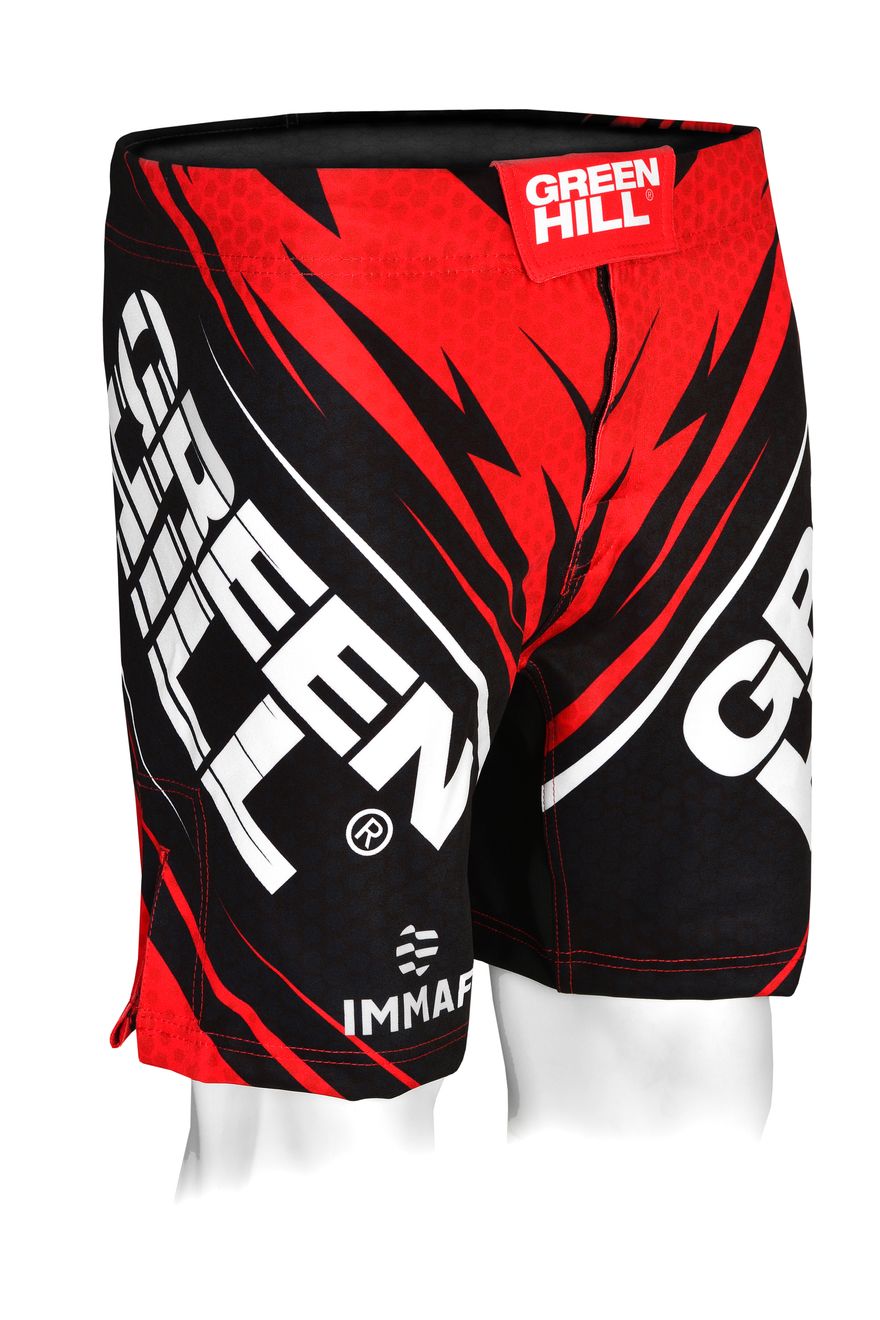 IMMAF Approved Red MMA Shorts | Green Hill Sports